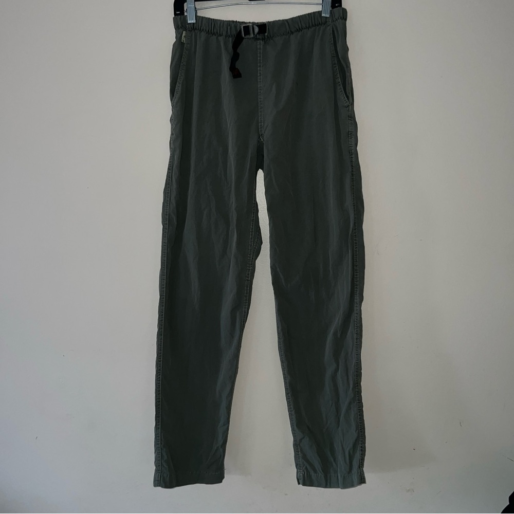 Gramicci Hiking Pants Womens Green Belted Size 10 12 Made in USA